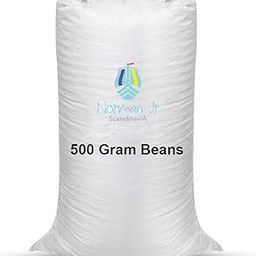 NORMAN JR 500 Gram Bean Bag Refill/Filler -Cream White White 500 Grams net Weight as per Indian Standards-image-41
