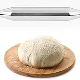 Ervio Stainless Steel Rolling Pin for Roti, Chapati, Pastry, Cookie & Pizza Dough – Non-Stick, Brushed Matte Finish, Heavy Duty, Easy to Clean, Multipurpose Baking Tool for Home & Professional Use-image-20