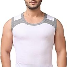 Men's Solid Cotton Gym Vest (Colour May Vary)-image-90
