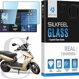 Glassnost Shatter Proof TEMPERED GLASS For ATHER 450X & 450 Plus Electric Scooter || 7 Inch Digital Instrument Console Screen Protector || Scratch Resistant || Ather450 EV TFT Display Guard Accessory-image-54