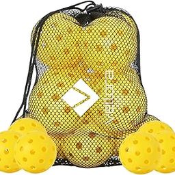 VELLORA- Yellow Pickleball Ball, 40-Hole High Bounce Durable Ball for Outdoor, Tournament Play and Training, Compatible with All Paddle Types, Perfectly Designed for All Court Surfaces (12 Pieces)-image-22