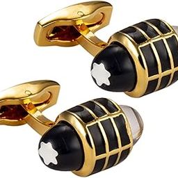 Iconic Star Emblem Formal Executive Cufflinks for Men (Golden-Black)-image-47
