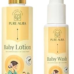 Pure Aura Baby’s Cleanse & Cuddle Set | Ayurvedic Baby Wash & Soothing Lotion | Gentle Bath Care for Soft & Healthy Skin-image-72