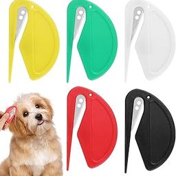 Wanmu 5 Pcs Pet Knotting Comb Hair Knot Remover for Dogs and Cats Pet Dematting Comb Letter Opener Pets Hair Removal Tool Grooming Tool Supplies Matted Fur Remover-image-96