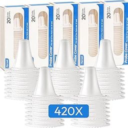420X Ear Thermometer Probe Covers, Cover Refills, Lens Filter Compatible for All Braun Thermometer and Other Digital Ear Thermometer Models, Disposable Covers-14