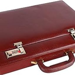 Briefcase for Men - Genuine Leather Office Briefcase - Rich Brown,Spacious Suitcase for Documents Storage,Dual Combination Locks Protected,leather briefcase Business,Travel,31 Cms-picture-32