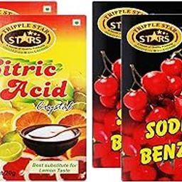 TRIPPLESTAR Citric Acid- 20 gm, Pack of 2 and Sodium Benzoate- 20 gm, Pack of 2-image-3
