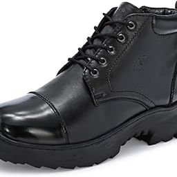 Genuine Leather Boots For Men V-TRAINER-75-BLACK-image-67
