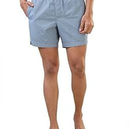 SleepZ Men Regular Fit Print Pattern Pure Cotton Flat Front Boxer-52