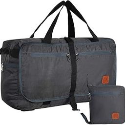 Fly Fashion Polyester Foldable Duffle Travel Convertible Bag Luggage for Travel, Packing and Storage for Men Women - Grey-image-10