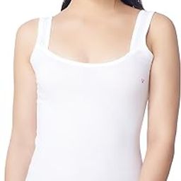 Women's Cotton Knitted Regular Wide Shoulder Vest Pattern Short Length Camisole_Ria Black-image-76