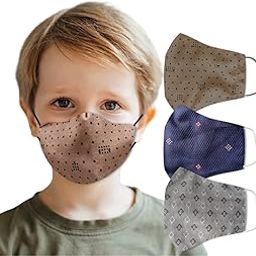 (Set of 3 Kids Face Masks (3-6 Years Old Kids) | multi-layers Soft Reusable & Washable Face Masks With Adjustable Ear Loops for Kids-13