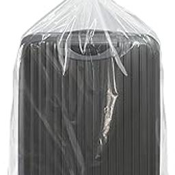 Plastic 5 piece large size clear Luggage Trolley Travel bag Dustproof suitcase protector cover for almirah storage, Transparent-picture-17