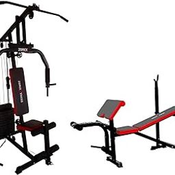 Zorex Fitness HGZ-1002 Home Gym Machine All in one equipments for Multiple Exercise with Multi Bench | ZF-104 Weightlifting Bench with Adjustable Preacher Curl Incline, Decline, Flat Bench. (Black)-10