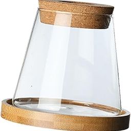 ARTISOUL® Desktop Glass Planter Vase Hydroponic Plant Vase for Bookshelf Office Desk with Tray Smooth | Home Decor | Vases-image-80