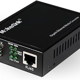 MokerLink Gigabit SFP to RJ45 Converter, Fiber to Ethernet Media Converter, 10/100/1000Mbps RJ45 Port, 1000Base-SX/LX SFP Slot, Support MiniGBIC Module-6