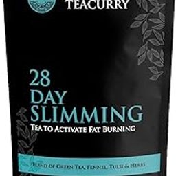 TEACURRY 28 Day Slimming Tea For Weight Loss With Free Diet Chart|100 Gms Loose Tea|Slimming Tea Helps Lose Weight,Reduce Tummy,Prevent Ageing|Weight Loss Green Tea,100 grams-picture-18