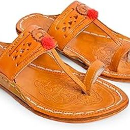Kolhapuri chappal for women| Kolhapuri slippers for women| Kolapuri chapal for women| Stylish Chappal for women | Stylish slippers for women| Leather slippers for women-AB-PARENT LK2 YELLLOW-image-54