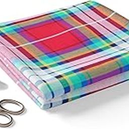 BIGREAMS Unstitched Yarn-Dyed Pure Cotton Check Fabric For Full Sleeve Shirt-image-20