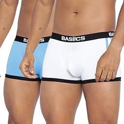 BASIICS Men's Body Boost Striped Trunk (Pack of 2) Blue, White-image-68