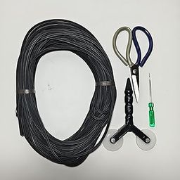 UPVC Window Door Mosquito Net Mesh Loading Rubber Beading | Dimension 5MM | Double Wheel Sealing Roller | Window Extractor Hook | Scissor|10 Meter-Rubber-picture-6