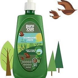 PureCult Dishwashing Liquid | Cuts grease | Gentle on hands | Leaves dishes squeaky clean | Kids and Pets Safe | Sweet Orange And Lemon Essential Oil | 500ml-image-4
