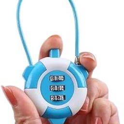 Nityasiddh 3-Digit Number Combination Lock with Zinc Alloy Steel Cable Lock Small Locks for Travel Suitcase, Backpack, Lockers, Case, Toolbox.-12