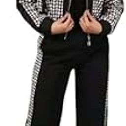 Dress for Women Stylish Two-Piece Western Co-Ord Set -Jacket and Trouser-Black-picture-46