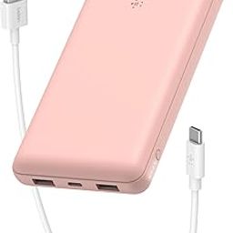 Belkin 20000 mAH Slimmest Power Bank w/ 1 USB-C Port and 2 USB-A Ports | Battery Charger for iPhone Series, Samsung Galaxy, Google Pixel & More | 2 Years Warranty & Upto 2L CEW | Rose Gold-1