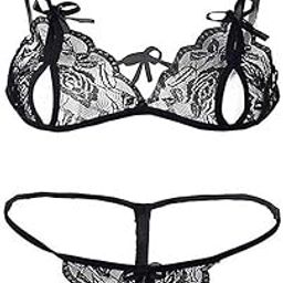 Women's Sexy Lingerie Sexy Women Underwear Deep V Exposed HIPS Two-Piece Sexy Comfortable Thin Bra Panty 2 Piece-picture-34