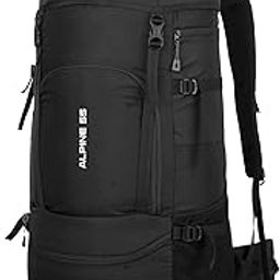 ALPINE 55 Liter Travel Backpack Front & Top Loading Camping Rucksack Hiking Trekking Bag for Men & Women, SHK007-image-2