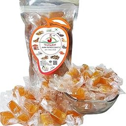 Jai Jinendra Aam Papad Cube 400gm With Jaggery Cubes Dried Raw Cube Toffee Khatta Meetha Aam Papad Jelly Candy-image-83