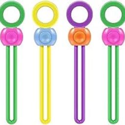 Krush Silicone Strap Clips Pouch Sealer airtight Packet Sealer Bag Versatile Sealing Clips with Hanging Hook for Snack Bags Cable Ties Office Home Kitchen (Multicolor Set of 5 PCS)-image-21