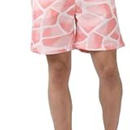 Men’s Polyester Regular Fit Zaraffah Printed Drawstring Inner Elastic with String Knee Length Mid-Rise Pockets Summer Beach Comfortable Light Weight Casual Shorts-37
