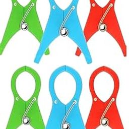 Saree Pre Pleating Clips 6 pcs | Saree Pegs for Draping | Saree Clips for Holding Saree Pleats | Pack of 6 | Multicolour | Big Size | Super Strong-picture-22