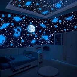 Space-Themed Vinyl Wall Sticker | Astronaut & Galaxy Dcor for Kids' Room AEE_WS_23-image-9