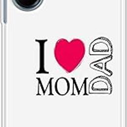 The Little Shop Designer Printed Soft Silicon Back Cover for Realme 10 Pro (i Lv Mom Dad)-image-0