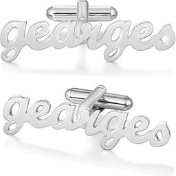 Personalized Name Cufflinks for Men – Custom Brass Cuff Links | Premium Finish | Wedding, Formal & Gifting Accessory for Men & Boys-4