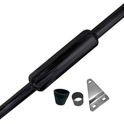 OZANGO Bike Mini Punjab Dholki Short Bottle Empty Free Flow Bullet Thin Pipe Exhaust Silencer Black with Zed Clamp Bush for RE Classic 350-19