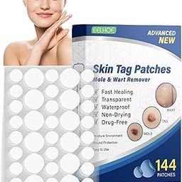 144 PCS Wart Removal, Best Skin Tag Removal, Warts Removal Cream, Wartosin Wart Remover, Skin Tag Remover Set, Remove Skin Spots Fast, Easy to Apply for All Skin Types-image-25