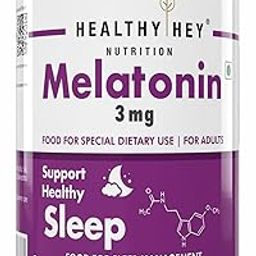 HealthyHey Nutrition Melatonin 3mg, Pack of 120 vegetable capsules - Promotes Sleep and Relaxation-image-15