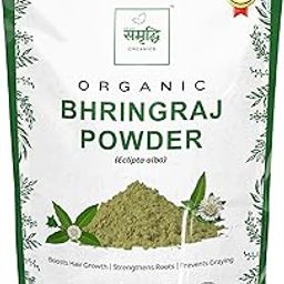 Samriddhi Organics Bhringraj Powder | 100% Pure | For Hair Growth & Hair Care | Natural & Preservative-Free | Ideal for Hair Packs & Oils | 150g-picture-53