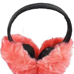 Winters Peach Furry Foldable Ear Muffs/Ear Warmer & Hair Accessory for Winter Kids,Girls,Teens,Woman-image-59