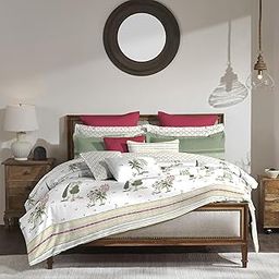 Trident King Bedding Set, 100% Cotton, 210 TC (1 King Flat Bedsheet, 1 Duvet Cover, 4 Pillow Covers) Comforter for Double Bed, Quilt, Duvet Set, Road to Jaipur Collection (Bagicha)-image-12
