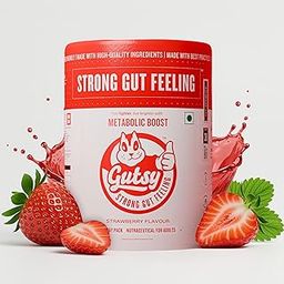 GUTSY – STRONG GUT FEELING Metabolic Boost - 30days Pack with Strawberry Flavor for Men and Women | Supports Metabolism and Healthy Weight | Reduces Cravings Naturally | No Added Sugar-30