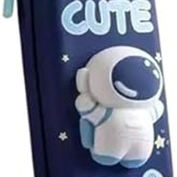 NSTECH Pencil Case Cute Cartoon Pencil Pouch 3D Embossed Design Waterproof Compartments Smooth Zipper Gift for Girls and Boys Students-image-30