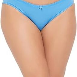 Women's Cotton Low Waist Outer Elastic Bikini Panty in Blue-picture-21