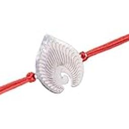 House of Aadyaa 92.5 Sterling Silver Spiral Leaf Rakhi for Brother | Handcrafted with Red Thread | Designer Thread for Raksha Bandhan Gifting-image-54