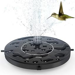 VishBin Solar Bird Bath Fountain Pump, Upgraded 1.4W Solar Fountain with 4 Nozzles, Free Standing Floating Water Fountain Pump for Bird Bath Garden Pond Pool Outdoor-image-73