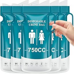 Proberos® 5Pcs Urine Bags Unisex Disposable PE Urine Bags with Handle 750cc Capacity Ziplock Leaking Proof Urine Bags for Men Women Emergency Urine Bags for Outdoor, Driving, Camping, 13x27cm-image-42